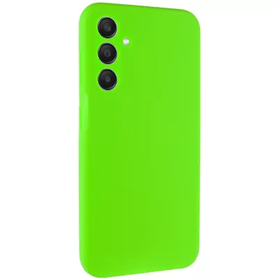 Чохол Silicone Cover Lakshmi Full Camera (AA) для Samsung Galaxy A35 Салатовий / Neon Green