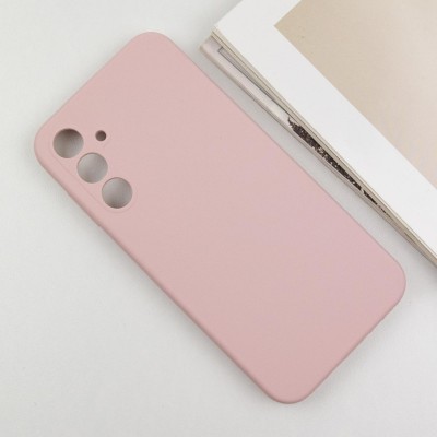 Чохол Silicone Cover Lakshmi Full Camera (AA) для Samsung Galaxy A55 Рожевий / Pink Sand