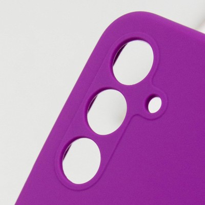 Чохол Silicone Cover Lakshmi Full Camera (AA) для Samsung Galaxy A55 Фіолетовий / Purple