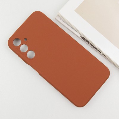Чохол Silicone Cover Lakshmi Full Camera (AA) для Samsung Galaxy M35 5G Коричневий / Brown