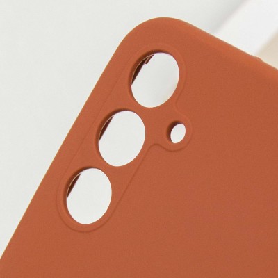 Чохол Silicone Cover Lakshmi Full Camera (AA) для Samsung Galaxy M35 5G Коричневий / Brown
