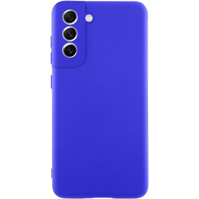Чохол Silicone Cover Lakshmi Full Camera (AA) для Samsung Galaxy S21 FE Синій / Iris