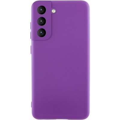 Чохол Silicone Cover Lakshmi Full Camera (AA) для Samsung Galaxy S21 FE Фіолетовий / Purple