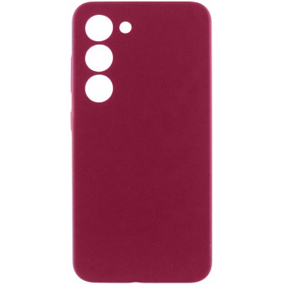Чохол Silicone Cover Lakshmi Full Camera (AA) для Samsung Galaxy S23 Бордовий / Marsala
