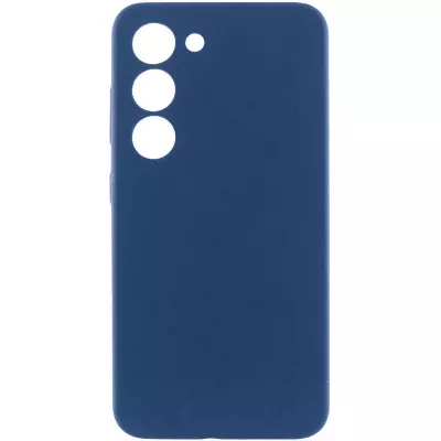 Чохол Silicone Cover Lakshmi Full Camera (AA) для Samsung Galaxy S23 Синій / Navy Blue