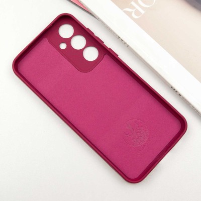 Чохол Silicone Cover Lakshmi Full Camera (AA) для Samsung Galaxy S24 Бордовий / Marsala