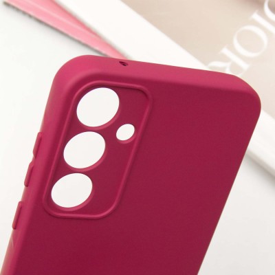 Чохол Silicone Cover Lakshmi Full Camera (AA) для Samsung Galaxy S24 Бордовий / Marsala