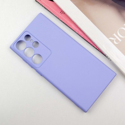Чохол Silicone Cover Lakshmi Full Camera (AA) для Samsung Galaxy S25 Ultra Бузковий / Dasheen