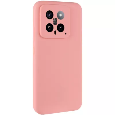 Чохол Silicone Cover Lakshmi Full Camera (AA) для Xiaomi 14 Рожевий / Pink
