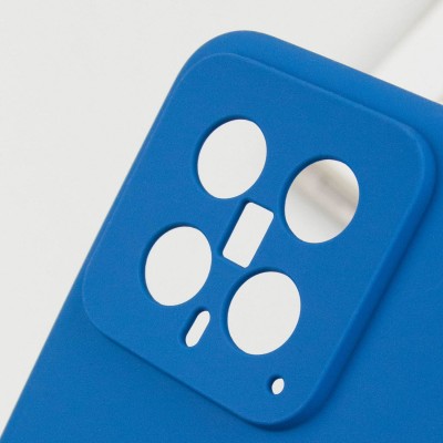 Чохол Silicone Cover Lakshmi Full Camera (AA) для Xiaomi 14 Синій / Navy Blue
