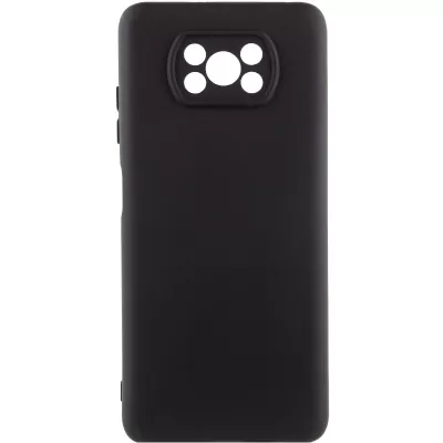Чохол Silicone Cover Lakshmi Full Camera (AA) для Xiaomi Poco X3 NFC / Poco X3 Pro Чорний / Black