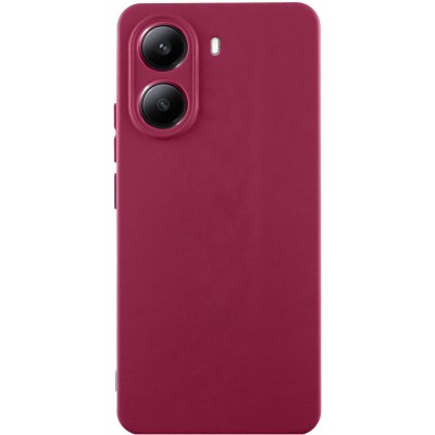 Чохол Silicone Cover Lakshmi Full Camera (AA) для Xiaomi Poco X7 Pro Бордовий / Marsala