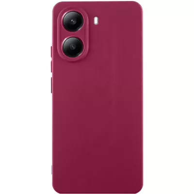 Чохол Silicone Cover Lakshmi Full Camera (AA) для Xiaomi Poco X7 Pro Бордовий / Marsala