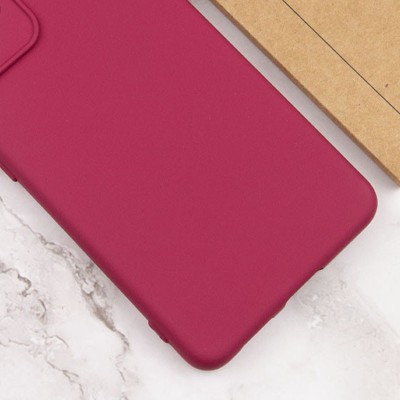 Чохол Silicone Cover Lakshmi Full Camera (AA) для Xiaomi Redmi 12 Бордовий / Marsala