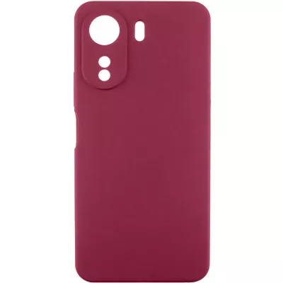 Чохол Silicone Cover Lakshmi Full Camera (AA) для Xiaomi Redmi 13C / Poco C65 Бордовий / Marsala