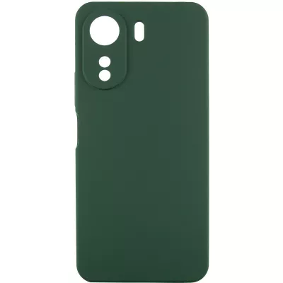Чохол Silicone Cover Lakshmi Full Camera (AA) для Xiaomi Redmi 13C / Poco C65 Зелений / Dark green