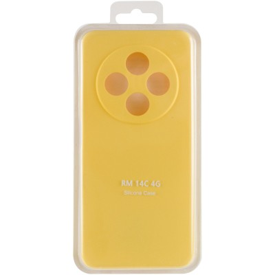 Чохол Silicone Cover Lakshmi Full Camera (AA) для Xiaomi Redmi 14C / Poco C75 Жовтий / Flash