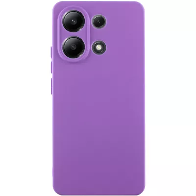 Чохол Silicone Cover Lakshmi Full Camera (AA) для Xiaomi Redmi Note 13 5G Фіолетовий / Purple