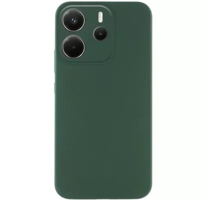 Чохол Silicone Cover Lakshmi Full Camera (AA) для Xiaomi Redmi Note 14 4G (Int. version) Зелений / Dark green