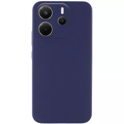 Чохол Silicone Cover Lakshmi Full Camera (AA) для Xiaomi Redmi Note 14 4G (Int. version) Синій / Midnight blue