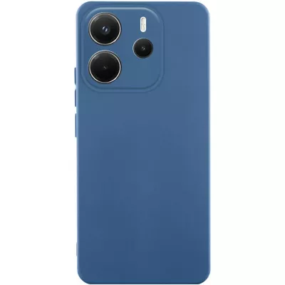 Чохол Silicone Cover Lakshmi Full Camera (AA) для Xiaomi Redmi Note 14 4G (Int. version) Синій / Navy blue
