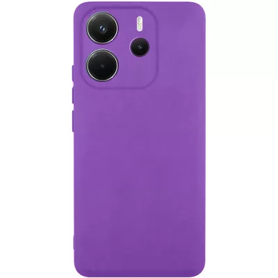 Чохол Silicone Cover Lakshmi Full Camera (AA) для Xiaomi Redmi Note 14 4G (Int. version) Фіолетовий / Purple