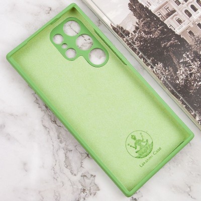 Чохол Silicone Cover Lakshmi Full Camera (AAA) with Logo для Samsung Galaxy S24 Ultra М'ятний / Mint