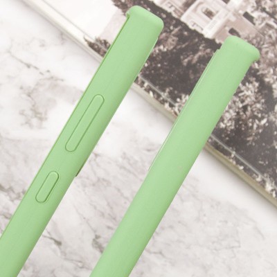 Чохол Silicone Cover Lakshmi Full Camera (AAA) with Logo для Samsung Galaxy S24 Ultra М'ятний / Mint