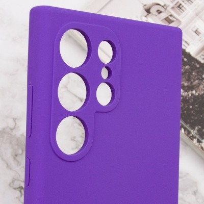 Чохол Silicone Cover Lakshmi Full Camera (AAA) with Logo для Samsung Galaxy S24 Ultra Фіолетовий / Amethyst