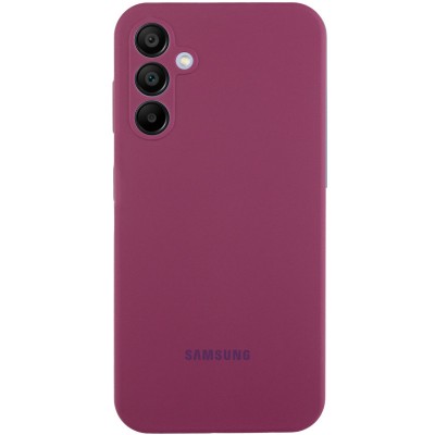 Чохол Silicone Cover Lakshmi Full Camera (AAA) with Logo для Samsung Galaxy S25+ Бордовий / Plum