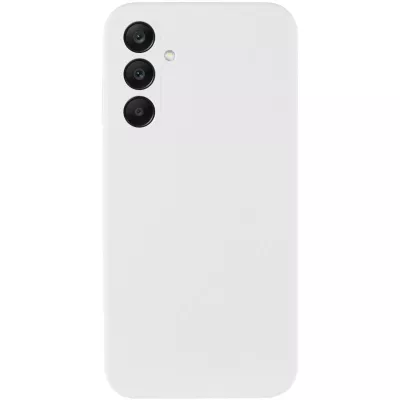 Чохол Silicone Cover Lakshmi Full Camera (AAA) для Samsung Galaxy A35 Білий / White