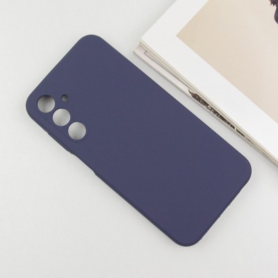 Чохол Silicone Cover Lakshmi Full Camera (AAA) для Samsung Galaxy A35 Темно-синій / Midnight blue