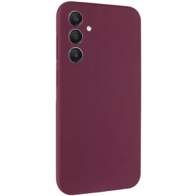Чохол Silicone Cover Lakshmi Full Camera (AAA) для Samsung Galaxy A36 5G Бордовий / Plum