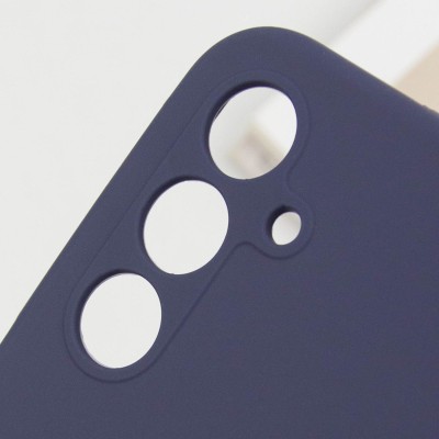 Чохол Silicone Cover Lakshmi Full Camera (AAA) для Samsung Galaxy A55 Темно-синій / Midnight blue