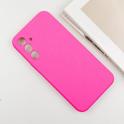Чохол Silicone Cover Lakshmi Full Camera (AAA) для Samsung Galaxy A56 5G Рожевий / Barbie pink