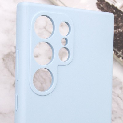 Чохол Silicone Cover Lakshmi Full Camera (AAA) для Samsung Galaxy S24 Ultra Блакитний / Sweet Blue
