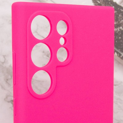 Чохол Silicone Cover Lakshmi Full Camera (AAA) для Samsung Galaxy S25 Ultra Рожевий / Barbie pink