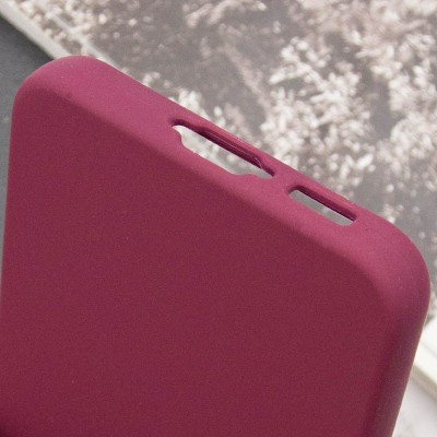 Чохол Silicone Cover Lakshmi Full Camera (AAA) для Samsung Galaxy S25 Бордовий / Plum
