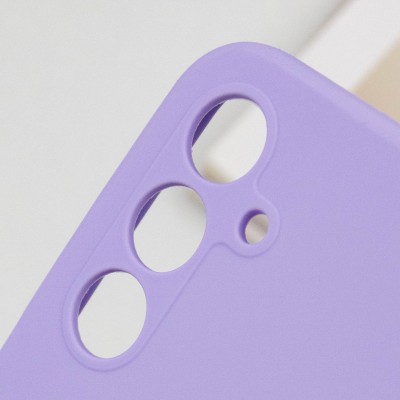 Чохол Silicone Cover Lakshmi Full Camera (AAA) для Samsung Galaxy S25 Бузковий / Dasheen