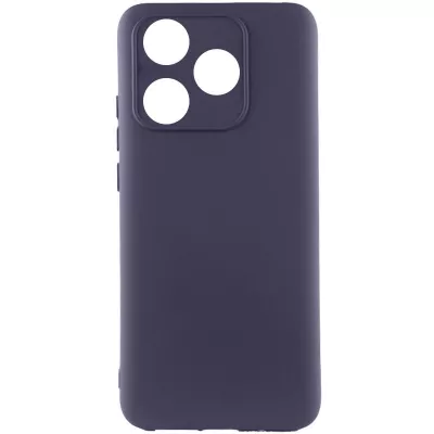 Чохол Silicone Cover Lakshmi Full Camera (AAA) для TECNO Spark 10 Сірий / Dark Gray