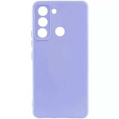Чохол Silicone Cover Lakshmi Full Camera (AAA) для TECNO Spark 8C Бузковий / Dasheen