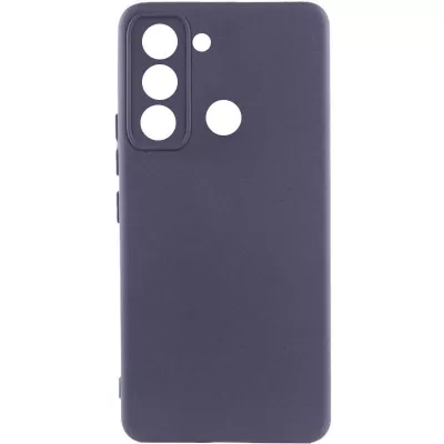 Чохол Silicone Cover Lakshmi Full Camera (AAA) для TECNO Spark 8C Сірий / Dark Gray