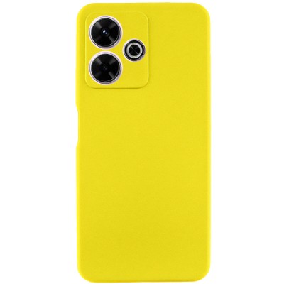 Чохол Silicone Cover Lakshmi Full Camera (AAA) для Xiaomi Redmi 13 4G / Poco M6 4G Жовтий / Yellow