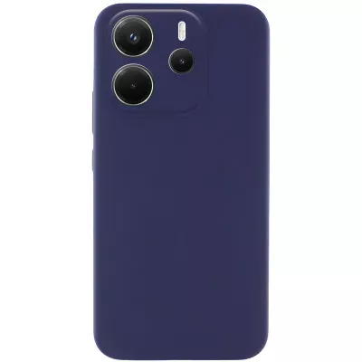 Чохол Silicone Cover Lakshmi Full Camera (AAA) для Xiaomi Redmi Note 14 4G (Europe version) Темно-синій / Midnight blue