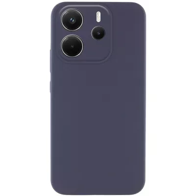 Чохол Silicone Cover Lakshmi Full Camera (AAA) для Xiaomi Redmi Note 14 4G (Int. version) Сірий / Dark Gray