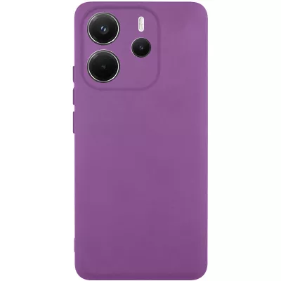 Чохол Silicone Cover Lakshmi Full Camera (AAA) для Xiaomi Redmi Note 14 4G (Int. version) Сливовий / Purple