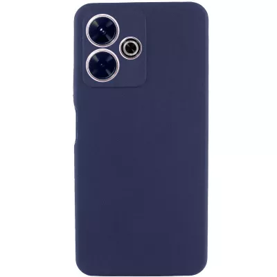 Чохол Silicone Cover Lakshmi Full Camera (AAA) для Xiaomi Redmi Note 14 5G Темно-синій / Midnight blue