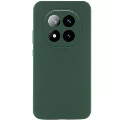 Чохол Silicone Cover Lakshmi Full Camera (AAA) для Xiaomi Redmi Note 14 Pro 5G Зелений / Cyprus Green