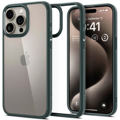 Чохол Spigen для iPhone 15 Pro Max, Ultra Hybrid, Abyss Green (ACS06574)
