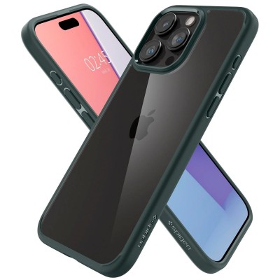 Чохол Spigen для iPhone 15 Pro Max, Ultra Hybrid, Abyss Green (ACS06574)
